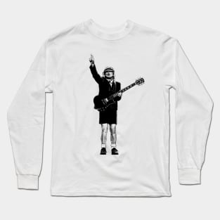 Retro Angus Young Long Sleeve T-Shirt